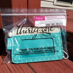 Thirty One Canvas Crew Coin Purse
